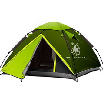 Double layer waterproof automatic pop up tent H05