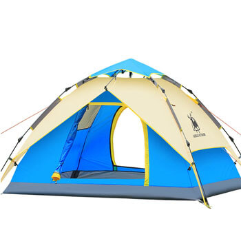 3-4 person hydraulic automatic double layer combo tent H001