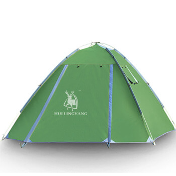 3-4 man double layer automatic speed-open pop up tent H15