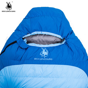 Review on White duck down mummy sleeping bag H13